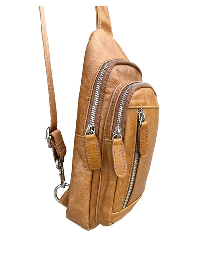Roma Leather Sling bag with adjustable shoulder strap