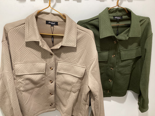 Papa Crop Oversized Jacket