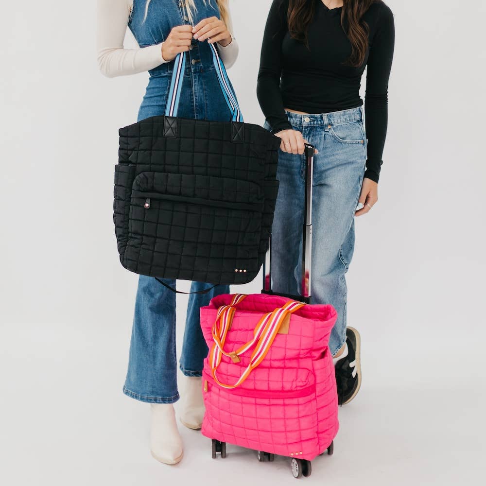 Pretty Simple Quilted Tote Roller Bag