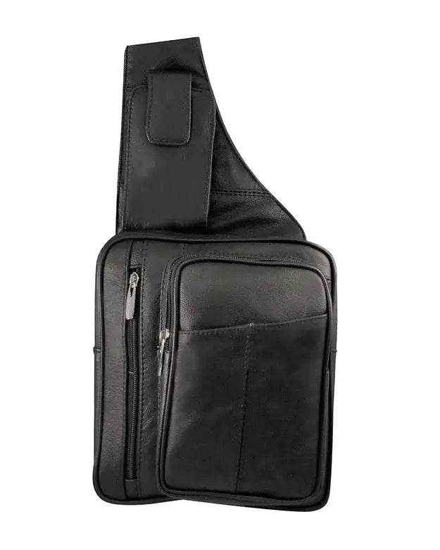 Roma leather Sling purse with water bottle and phone holder