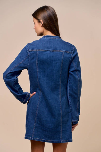 Lalavon Long Sleeve Denim Dress