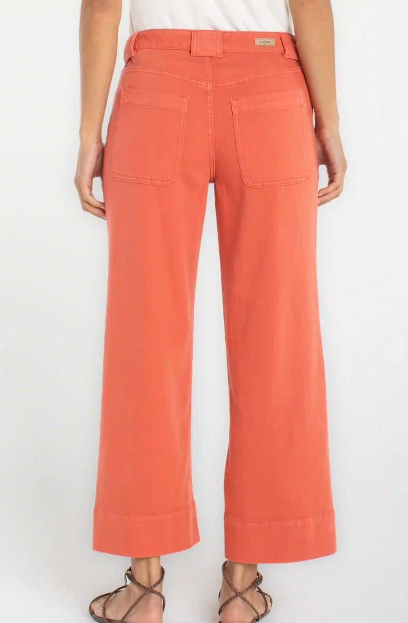 Liverpool Stride Wide Leg Crop Pants