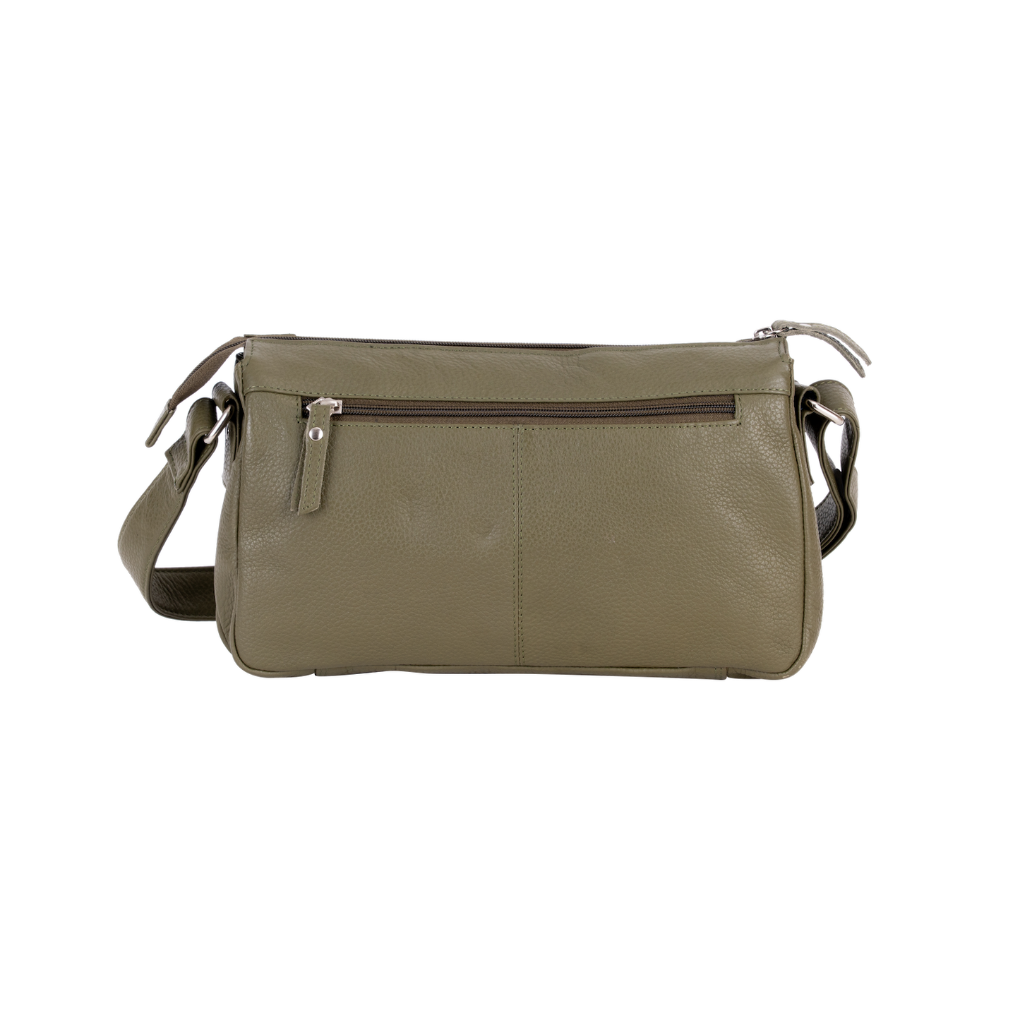 Green Wood  Leather Crossbody Bag – Stylish, Functional & Time