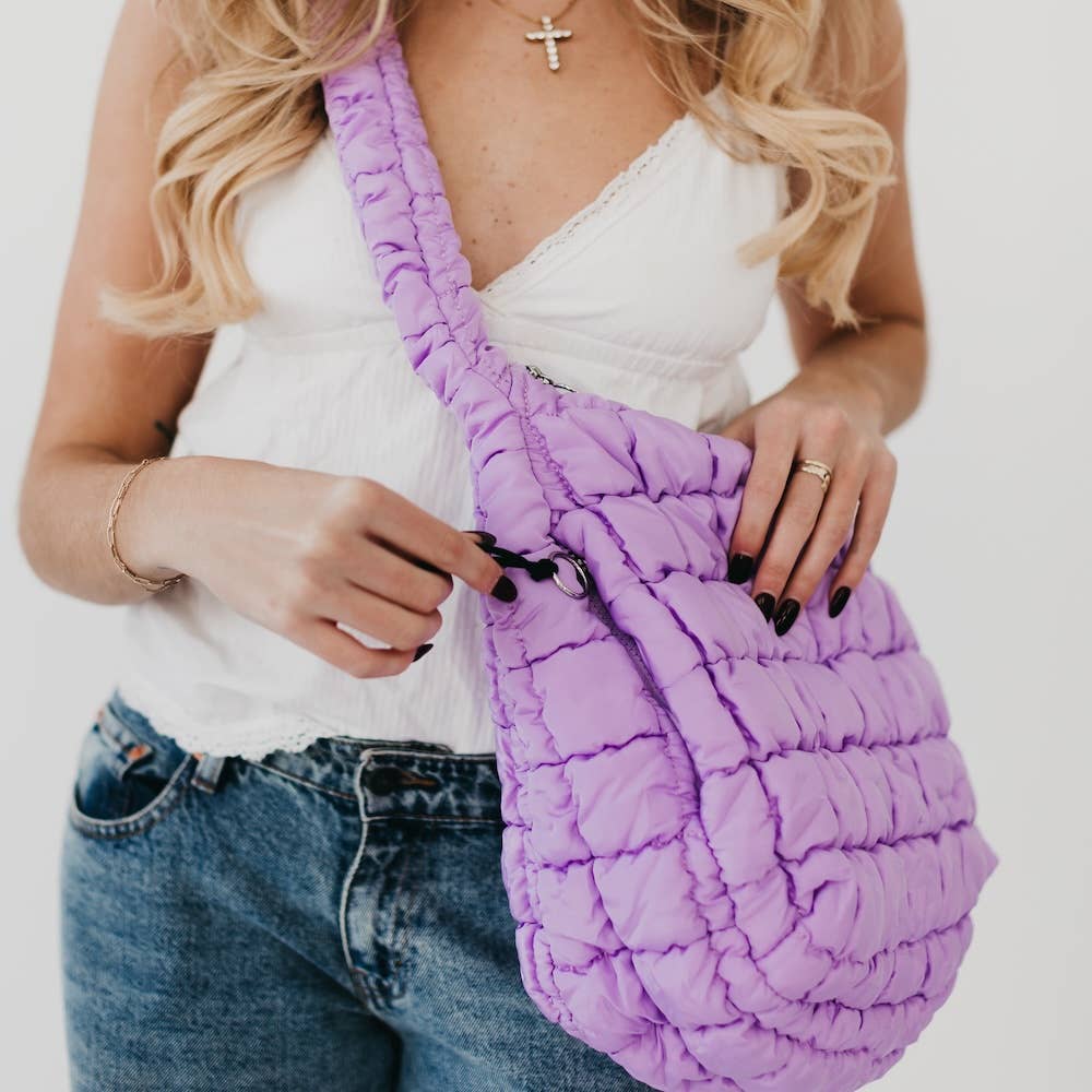 Pretty simple Carmen Quilted Hobo Tote Bag