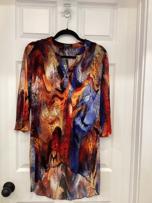 Papillon Abstract Mesh Hi-Low Tunic