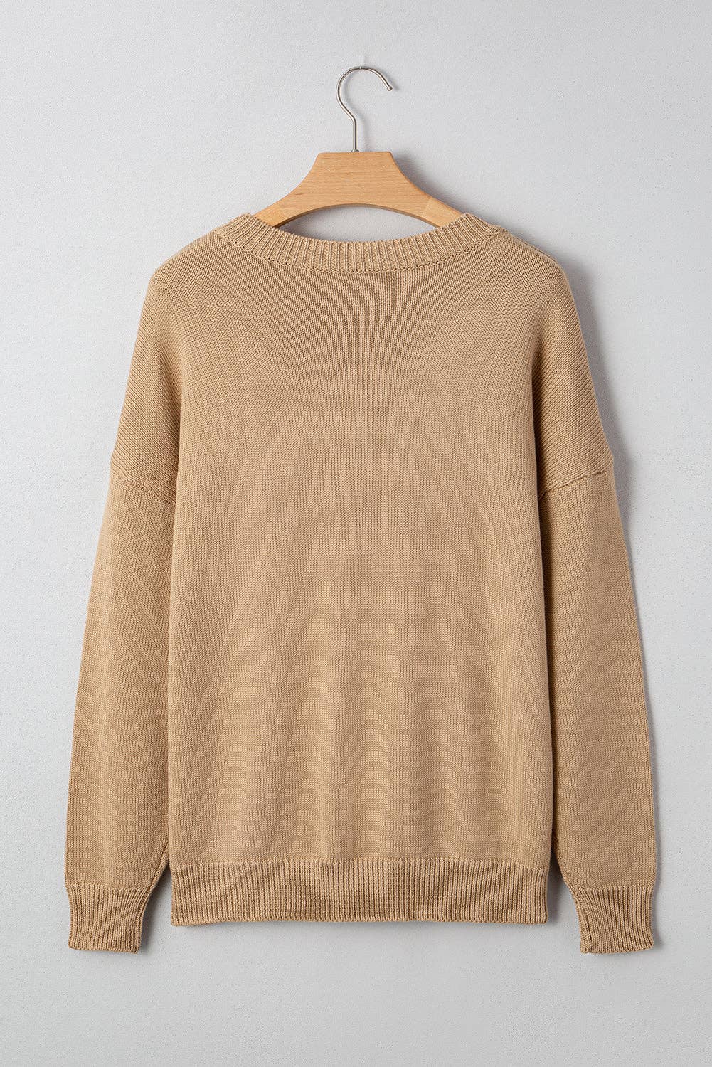 Merry Christmas Dolman Sleeve Sweater with Colorful Dots
