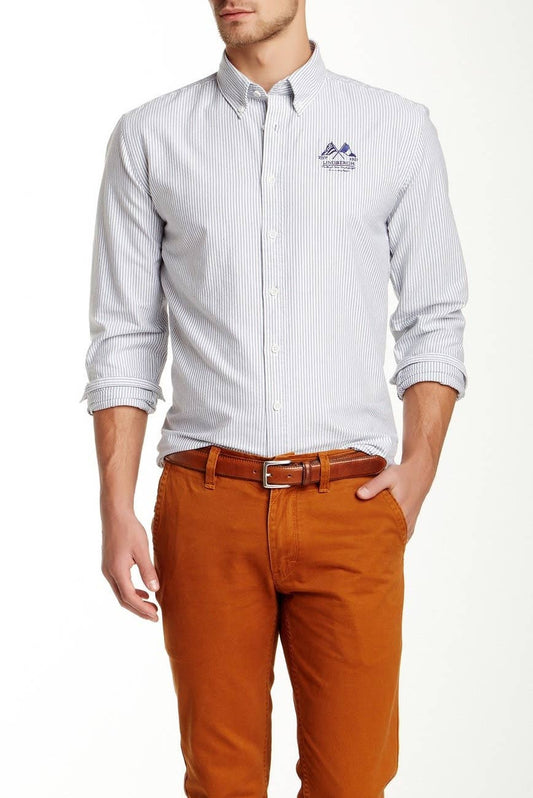 Lindbergh Striped Oxford Shirt
