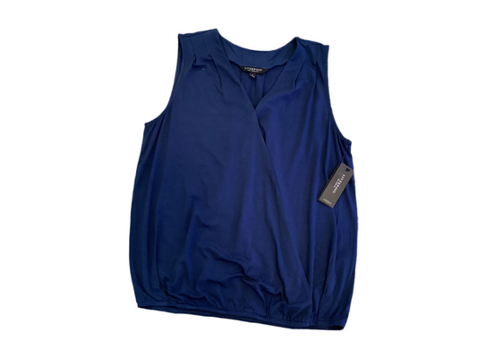 Liverpool Sleeveless vneck Top night sky blue