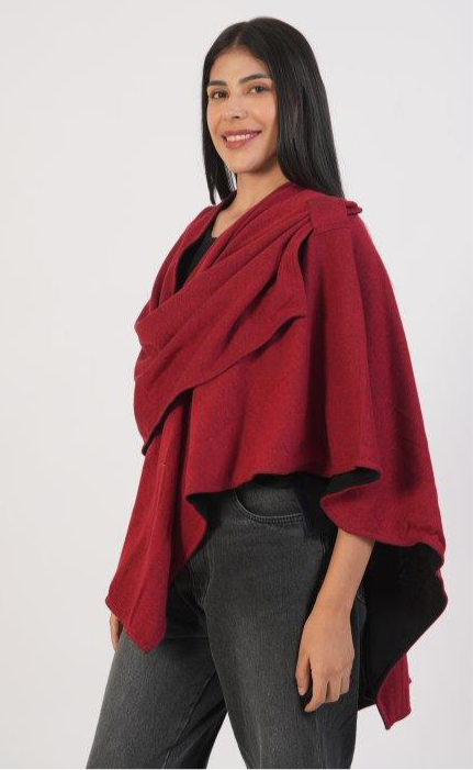 Parsley & Sage reversible wrap red
