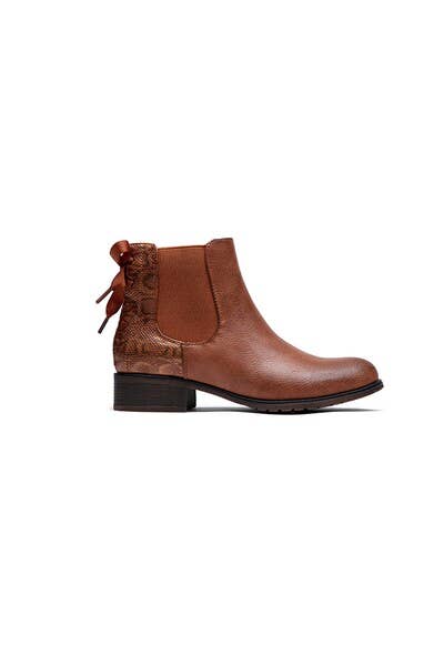Lady Glory Python Print Chelsea Boots