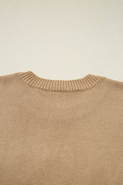 Merry Christmas Dolman Sleeve Sweater with Colorful Dots