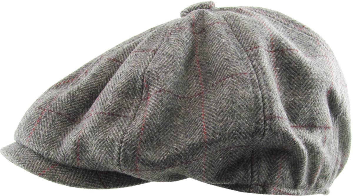 Herringbone Button Ascot hat