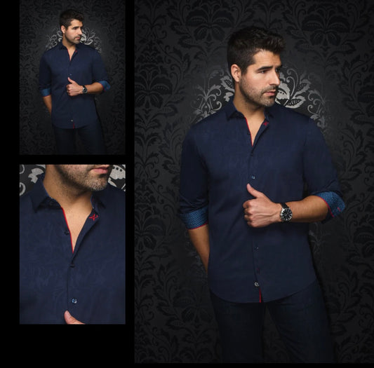 Au Noir Dunn Dress Shirt navy