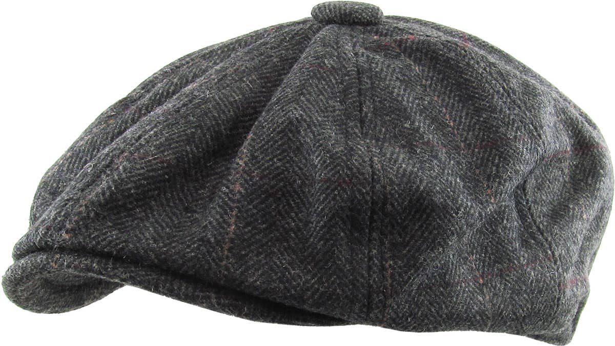 Herringbone Button Ascot hat