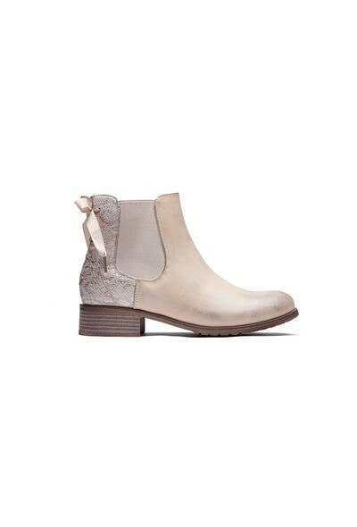 Lady Glory Python Print Chelsea Boots