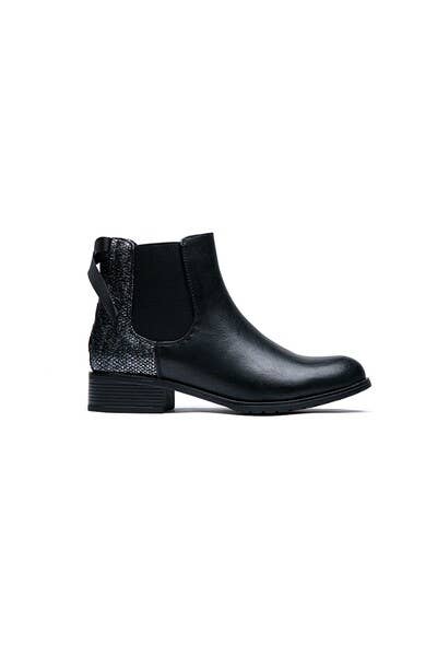 Lady Glory Python Print Chelsea Boots