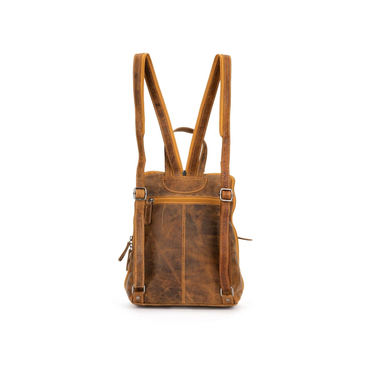 Green wood Leather Backpack Claire GW658816