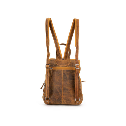 Green wood Leather Backpack Claire GW658816