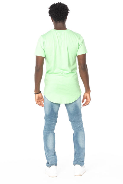 Hawks Bay - Men's Hem Curve Premium Cotton Crew Neck T-Shirt