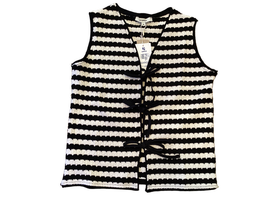 Garcia stripe sleeveless vest top
