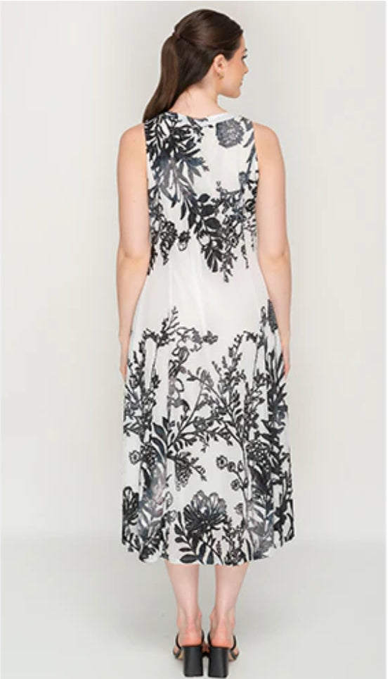 Miss Nikky Long Dress black white 1030