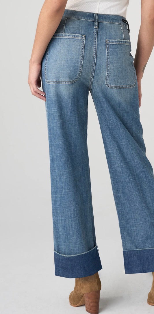 Liverpool HR Straight Jeans with Utility Pockets