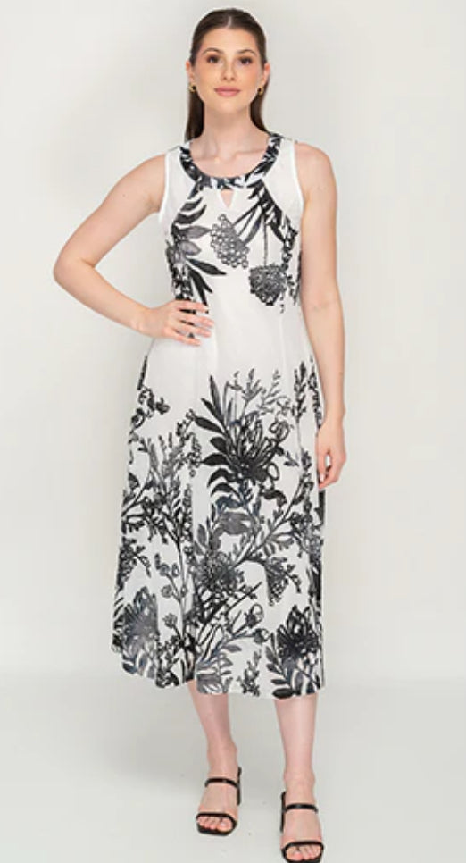 Miss Nikky Long Dress black white 1030