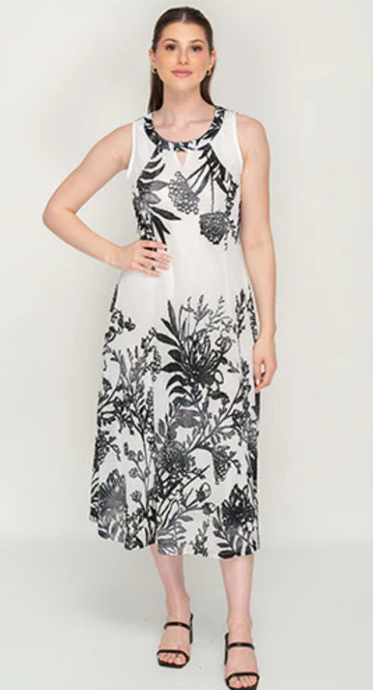 Miss Nikky Long Dress black white 1030