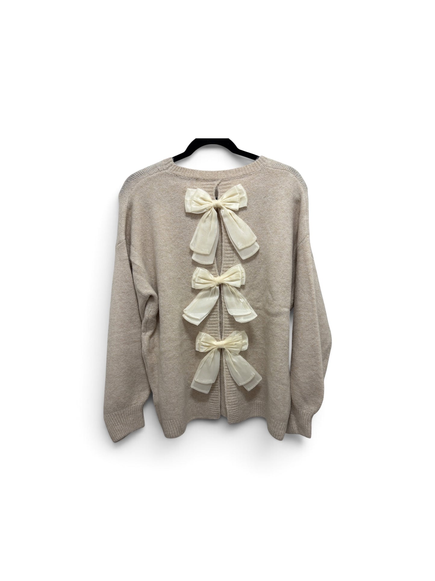 Apricot Bow Back Sweater