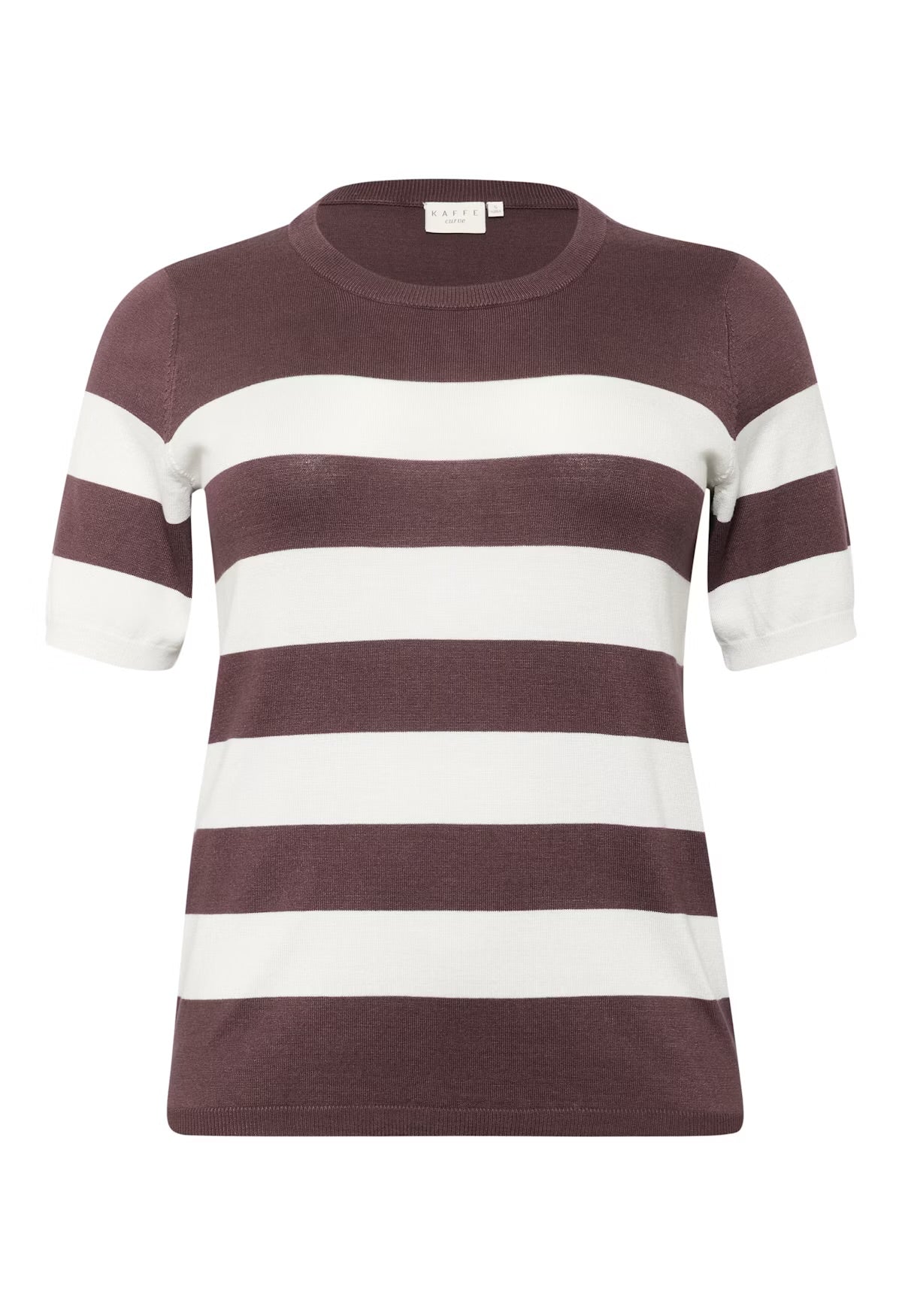 Kaffe Lizzy stripped pullover top fudge