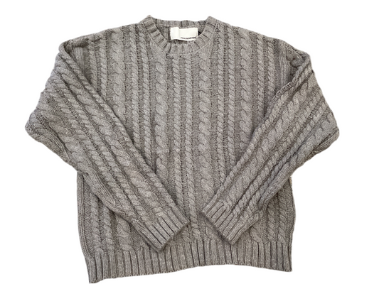 Pink martini grey cable knit Diane sweater