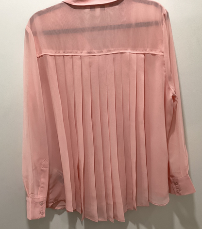 Liverpool Blouse with Pleated back in Soft Pink