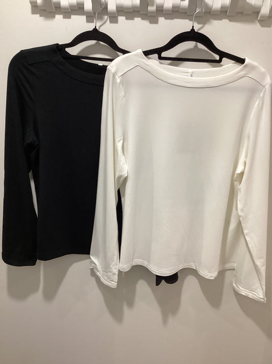 BS Mona Bamboo longsleeve top boat neck