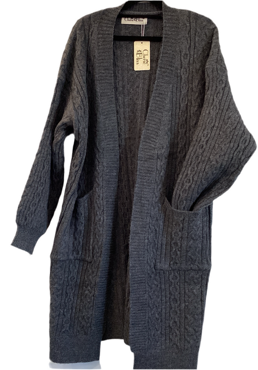 Cherie bliss cable cardigan with pockets