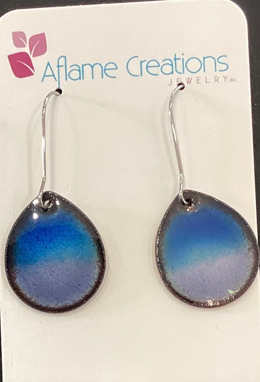 Aflame Atlantic Horizon Teardrop Earrings