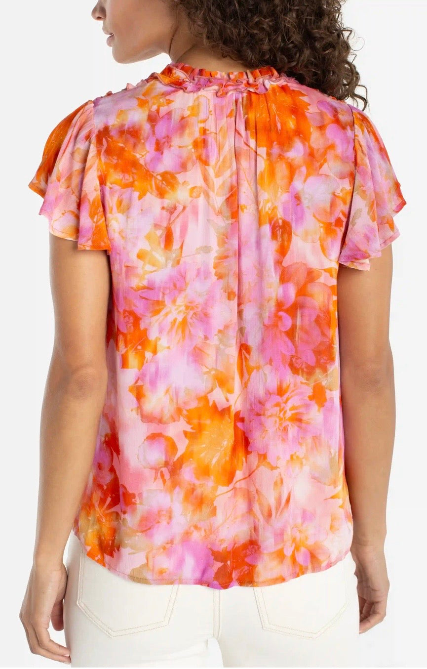 Liverpool Flutter Sleeve Blouse