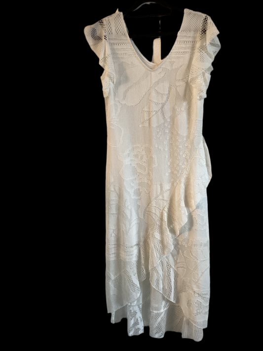Miss Nikky White Lace Dress 1035