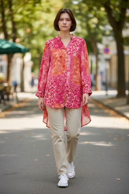 Papillon Summer Hi-Low Tunic