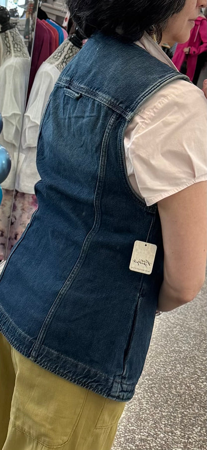 FP Wallflower denim vest top