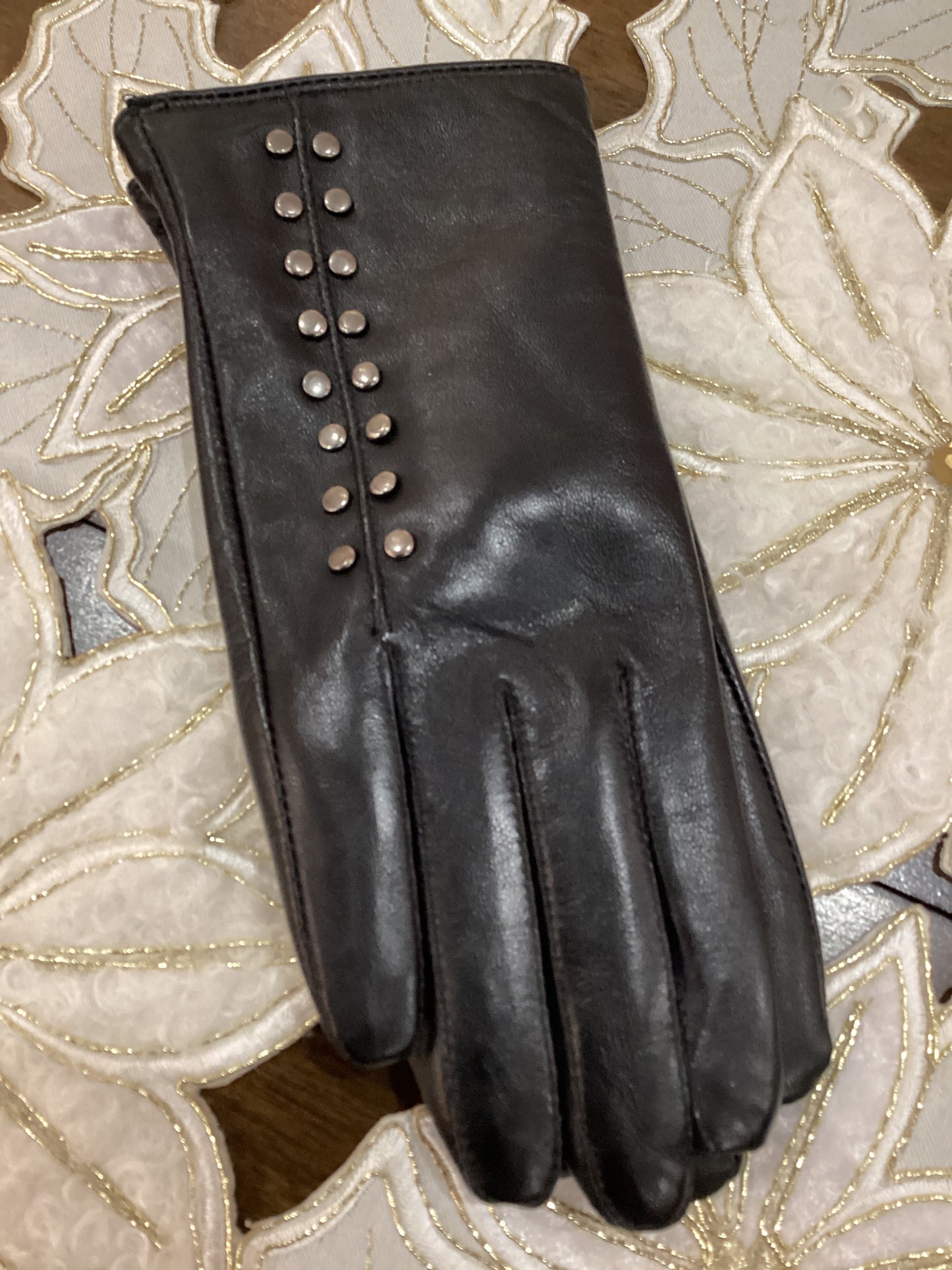 Armoir Leather Studded Gloves