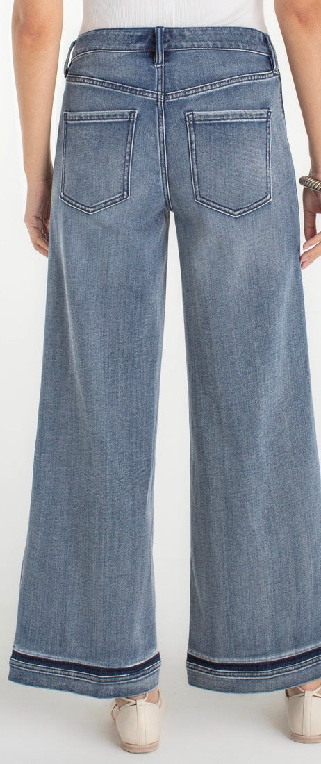 Liverpool Super Stride Wide Leg with Shadow Cuff reflection