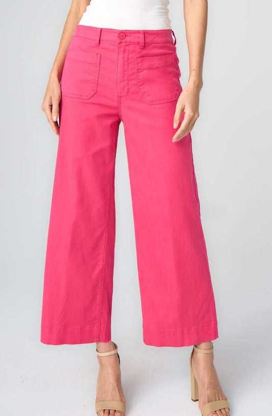 Liverpool Wide Leg Crop Pants