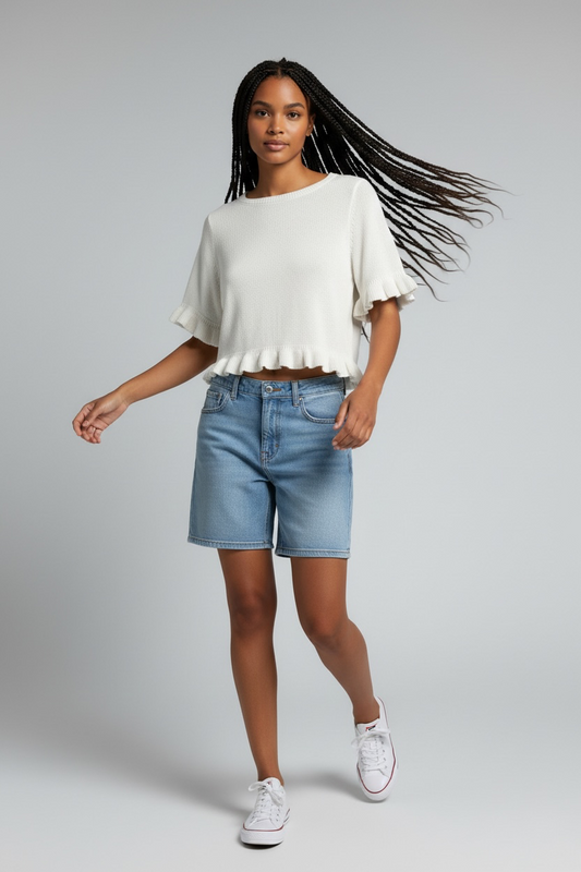 KC Lindsy Knit Pullover Top