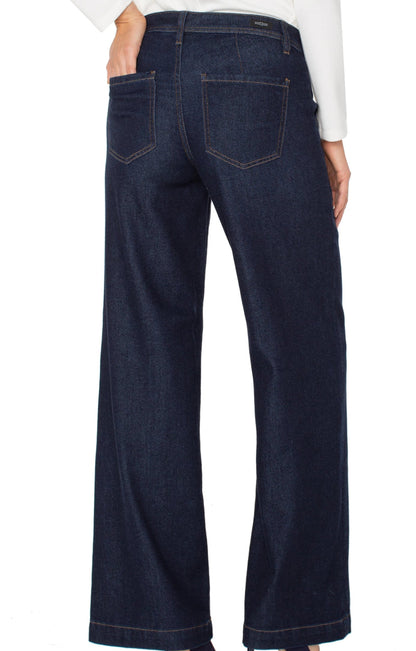 Liverpool Trouser Wide Leg 32" Jean indigo rinse