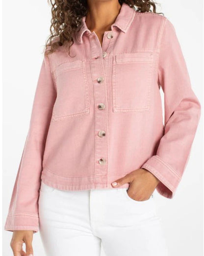 Liverpool High/Low Denim Shacket