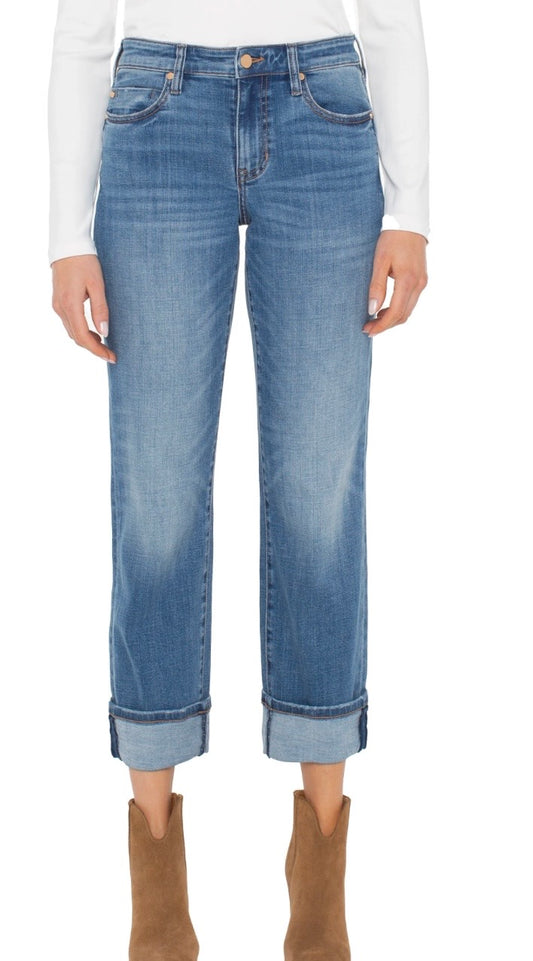 Liverpool Marley GF Crop jeans With Back Seam