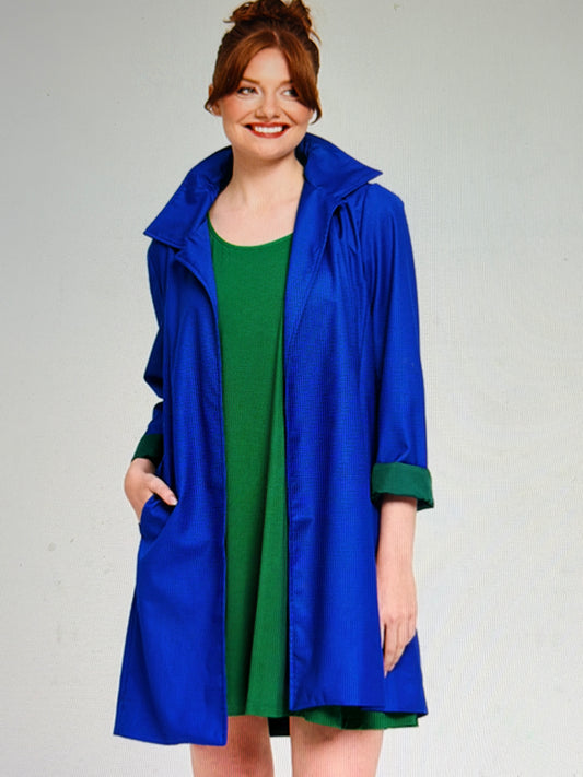 Red Coral Jacket with Wired Collar