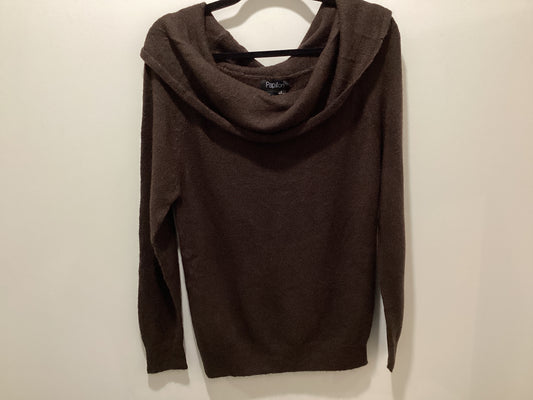 Papillon off the shoulder sweater chocolate