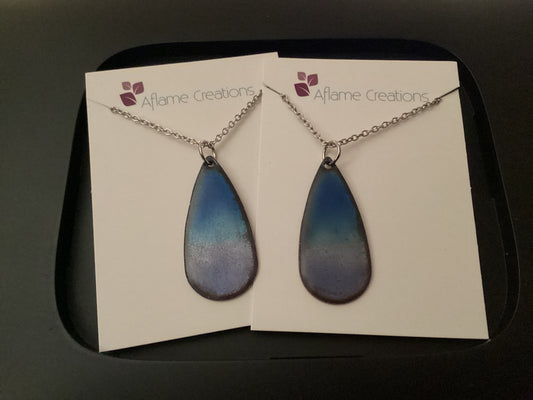 Atlantic Horizon Teardrop Necklace