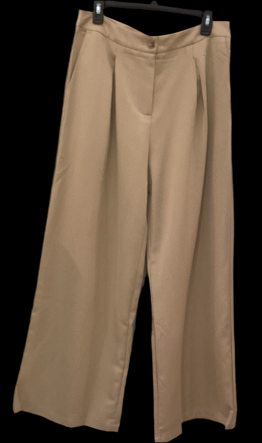 Pink martini June beige wide leg causal pants